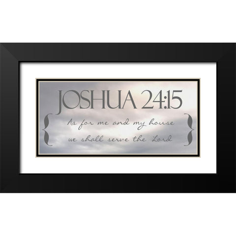 Heavenly Joshua Black Modern Wood Framed Art Print with Double Matting by Prime, Marcus
