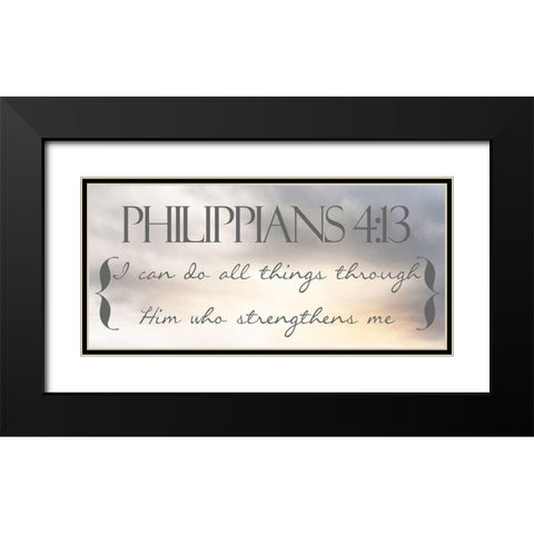 Heavenly Philippians 2 Black Modern Wood Framed Art Print with Double Matting by Prime, Marcus
