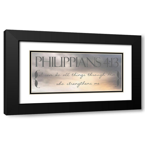 Heavenly Philippians Black Modern Wood Framed Art Print with Double Matting by Prime, Marcus