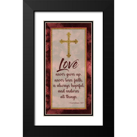 Endure All Black Modern Wood Framed Art Print with Double Matting by Prime, Marcus