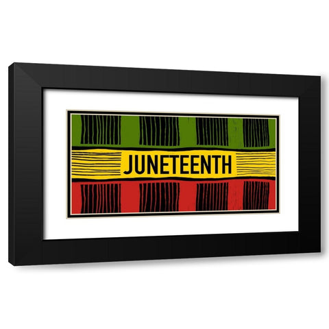 Juneteenth Cloth Black Modern Wood Framed Art Print with Double Matting by Prime, Marcus