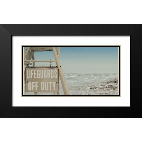 Watchful Lifeguard 2 Black Modern Wood Framed Art Print with Double Matting by Prime, Marcus