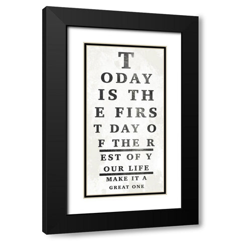 First Great Day 1 Black Modern Wood Framed Art Print with Double Matting by Prime, Marcus