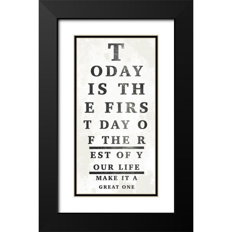 First Great Day 1 Black Modern Wood Framed Art Print with Double Matting by Prime, Marcus