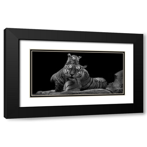 Strong Family 2 Black Modern Wood Framed Art Print with Double Matting by Prime, Marcus