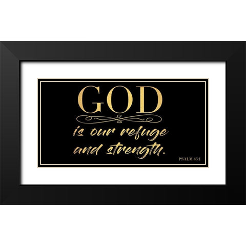 Refuge And Strength 2 Black Modern Wood Framed Art Print with Double Matting by Prime, Marcus