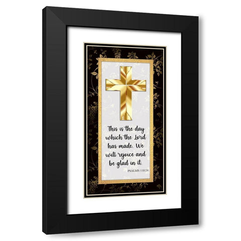 The Lords Day Black Modern Wood Framed Art Print with Double Matting by Prime, Marcus