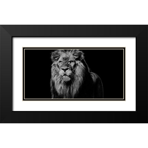 King Emerges 1 Black Modern Wood Framed Art Print with Double Matting by Prime, Marcus