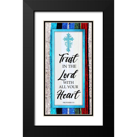 Lords Heart Black Modern Wood Framed Art Print with Double Matting by Prime, Marcus