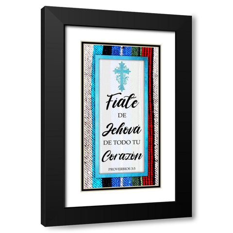 Fiate De Jehova Black Modern Wood Framed Art Print with Double Matting by Prime, Marcus