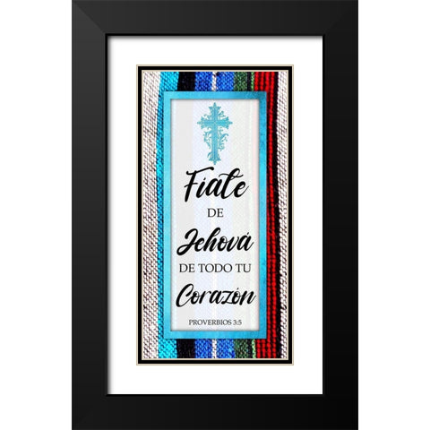 Fiate De Jehova Black Modern Wood Framed Art Print with Double Matting by Prime, Marcus