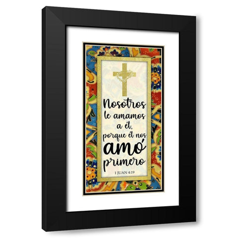 Amo Primero Black Modern Wood Framed Art Print with Double Matting by Prime, Marcus