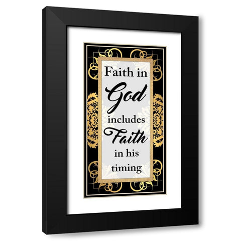 Gods Timing Black Modern Wood Framed Art Print with Double Matting by Prime, Marcus