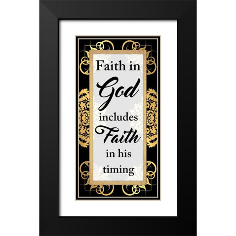 Gods Timing Black Modern Wood Framed Art Print with Double Matting by Prime, Marcus