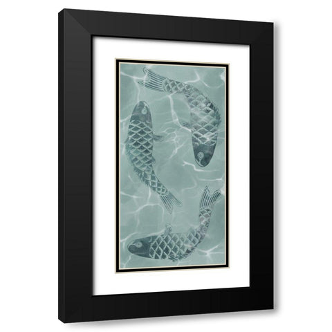 Koi Friends Black Modern Wood Framed Art Print with Double Matting by Prime, Marcus