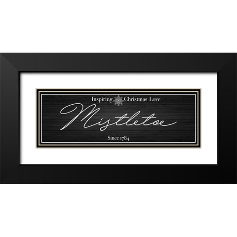 Mistletoe Love 2 Black Modern Wood Framed Art Print with Double Matting by Prime, Marcus