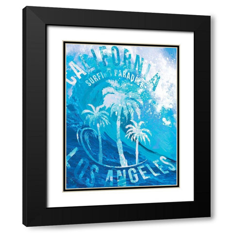 South Coast Curls 2 Black Modern Wood Framed Art Print with Double Matting by Miller, Savannah
