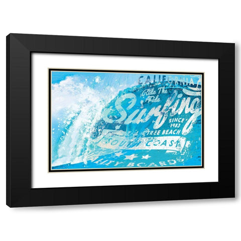 South Coast Curls 4 Black Modern Wood Framed Art Print with Double Matting by Miller, Savannah
