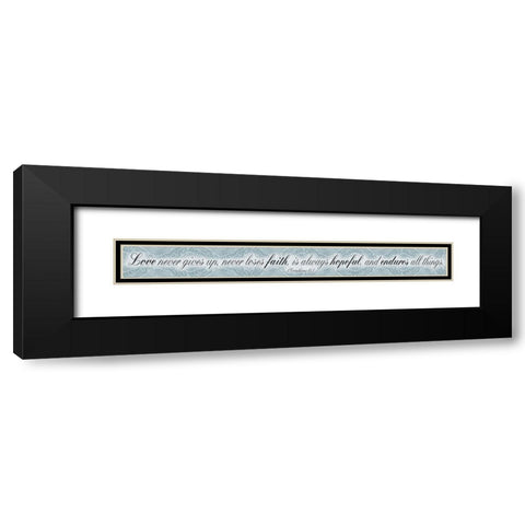 Love Faith Black Modern Wood Framed Art Print with Double Matting by Villa, Mlli