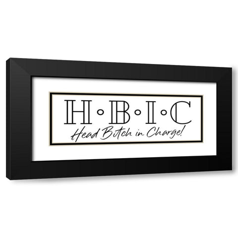 HBIC Black Modern Wood Framed Art Print with Double Matting by Villa, Mlli