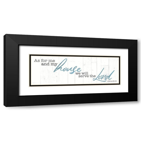 My House Black Modern Wood Framed Art Print with Double Matting by Villa, Mlli