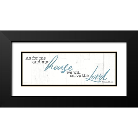 My House Black Modern Wood Framed Art Print with Double Matting by Villa, Mlli