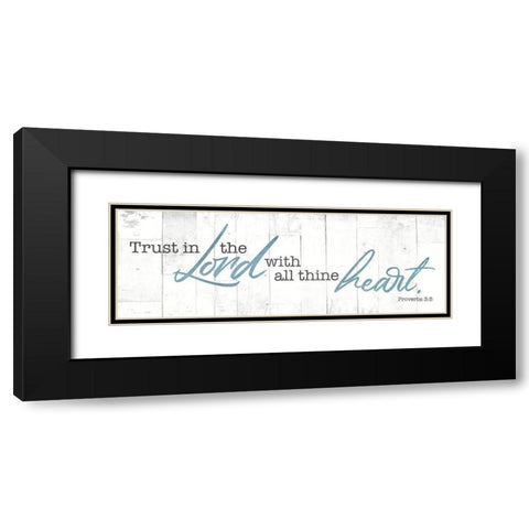 Trust In Black Modern Wood Framed Art Print with Double Matting by Villa, Mlli