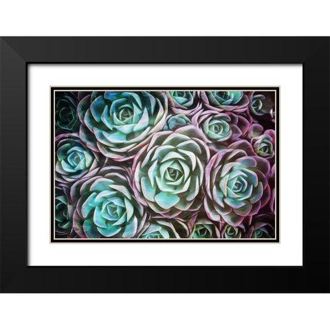 Dark Blend Black Modern Wood Framed Art Print with Double Matting by Villa, Mlli