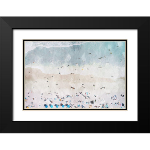 Beaching Out Black Modern Wood Framed Art Print with Double Matting by Villa, Mlli