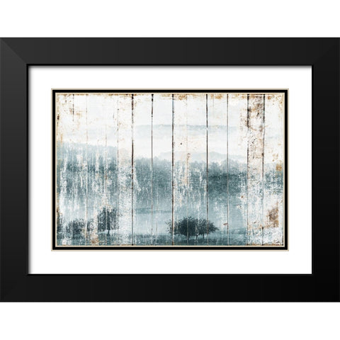 Forrest Black Modern Wood Framed Art Print with Double Matting by Villa, Mlli