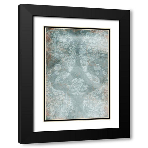 Flower Flow Black Modern Wood Framed Art Print with Double Matting by Villa, Mlli