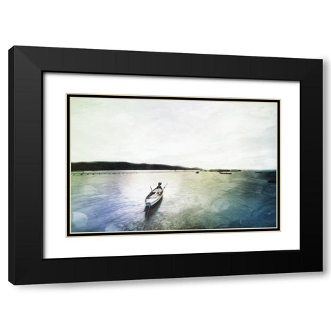 Fell Out To Sea Black Modern Wood Framed Art Print with Double Matting by Villa, Mlli