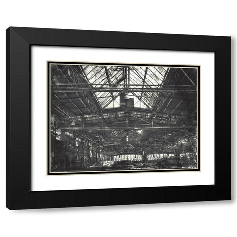 Industrial Life Black Modern Wood Framed Art Print with Double Matting by Villa, Mlli
