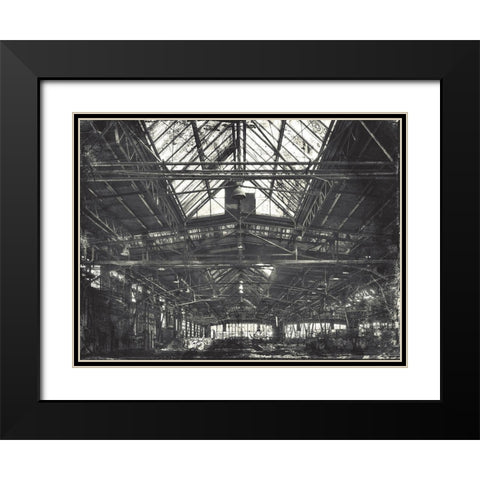 Industrial Life Black Modern Wood Framed Art Print with Double Matting by Villa, Mlli