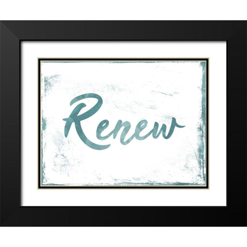 Renew Black Modern Wood Framed Art Print with Double Matting by Villa, Mlli
