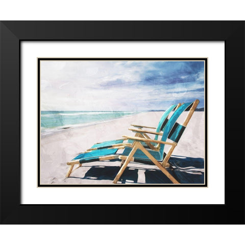 Enjoy The Feeling Black Modern Wood Framed Art Print with Double Matting by Villa, Mlli