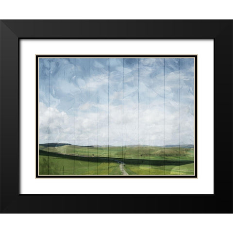 On The Hills Black Modern Wood Framed Art Print with Double Matting by Villa, Mlli