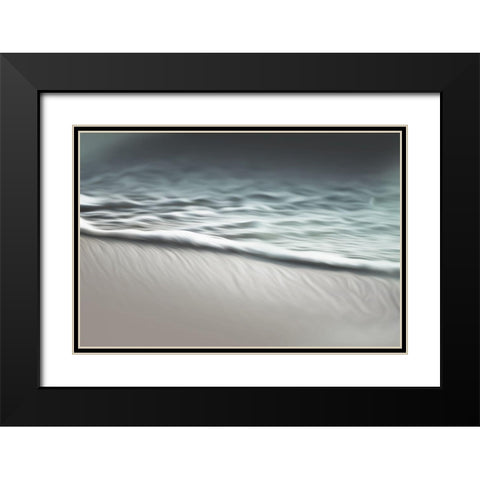 Water Cool Abstracts Black Modern Wood Framed Art Print with Double Matting by Villa, Mlli
