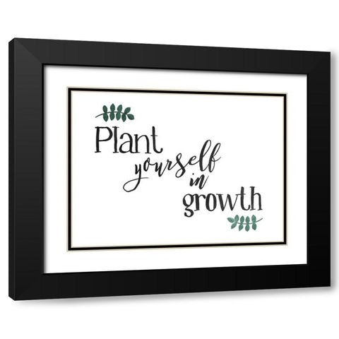 Plant Growth Hori Color Black Modern Wood Framed Art Print with Double Matting by Villa, Mlli