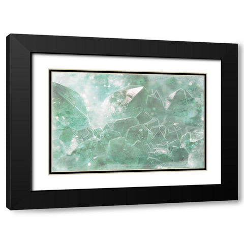 Mint Rocks Black Modern Wood Framed Art Print with Double Matting by Villa, Mlli