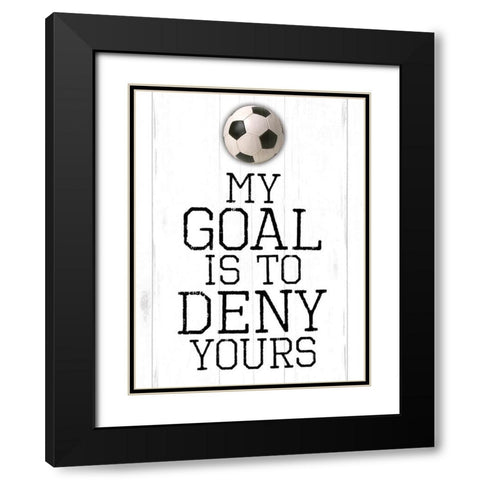My Goal Black Modern Wood Framed Art Print with Double Matting by Villa, Mlli