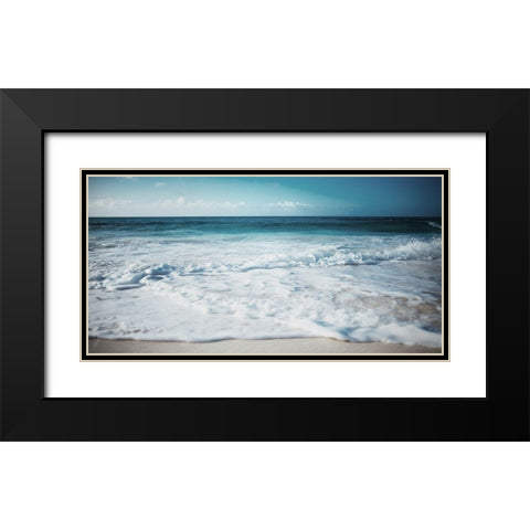 Close Waves Black Modern Wood Framed Art Print with Double Matting by Villa, Mlli