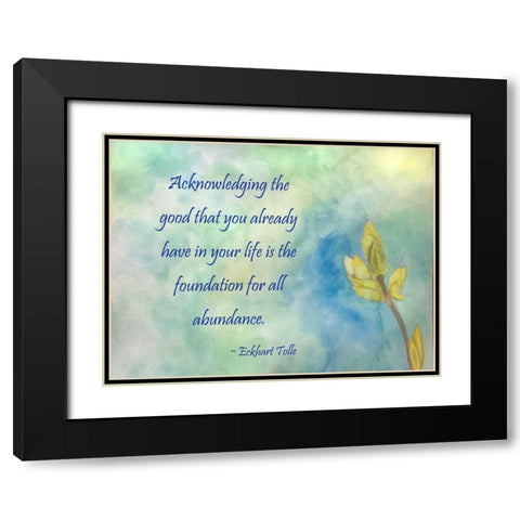 Acknowledging The Good Black Modern Wood Framed Art Print with Double Matting by Pearson, Debbie