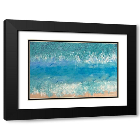 Innocent Perception Black Modern Wood Framed Art Print with Double Matting by Spina, Phyllis