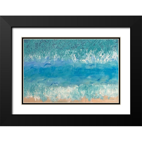 Innocent Perception Black Modern Wood Framed Art Print with Double Matting by Spina, Phyllis