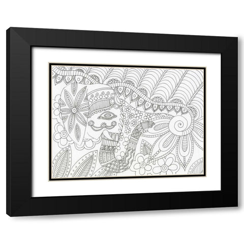 Raising The Roof Black Modern Wood Framed Art Print with Double Matting by Varacek, Pam