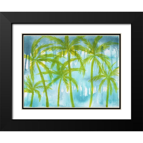 Rainy Paradise Black Modern Wood Framed Art Print with Double Matting by Varacek, Pam