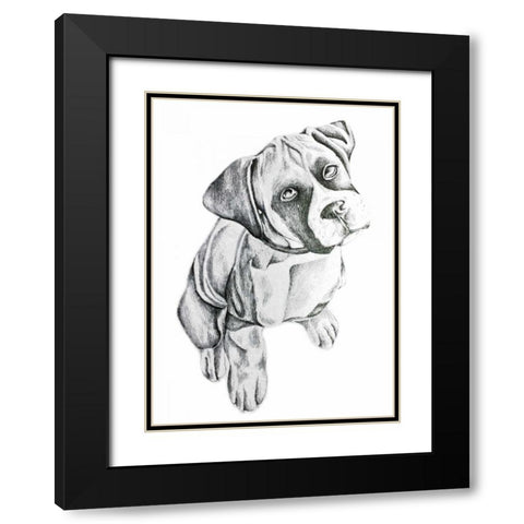 Boxerinpencil Black Modern Wood Framed Art Print with Double Matting by Varacek, Pam