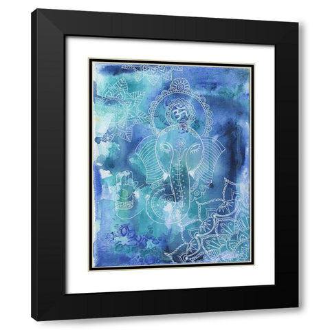 Great Deity Black Modern Wood Framed Art Print with Double Matting by Varacek, Pam