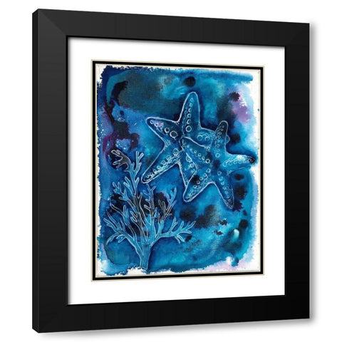 Ocean Enlightenment Black Modern Wood Framed Art Print with Double Matting by Varacek, Pam